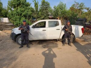 ROJA LA CAMIONETA DEL INEA ENCONTRADA