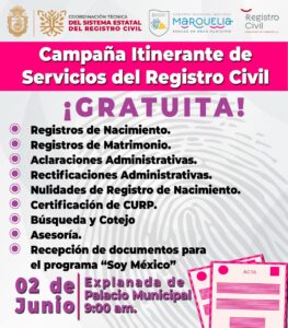 boletin marquelia registro civil