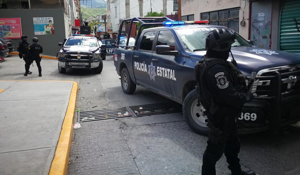 roja presecia policial en la capital