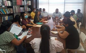 MARQUELIA Durante la reunión