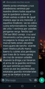 ROJA El mensaje en WhatsApp