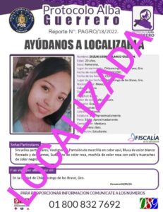 roja zuzuki localizada