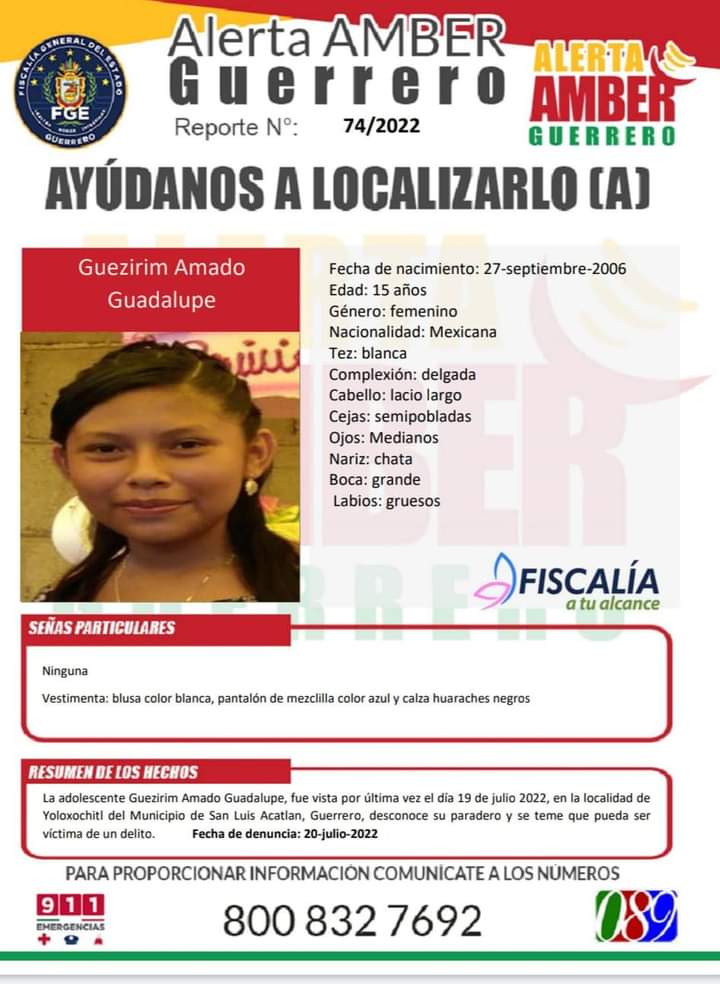 ROJA Alerta Amber