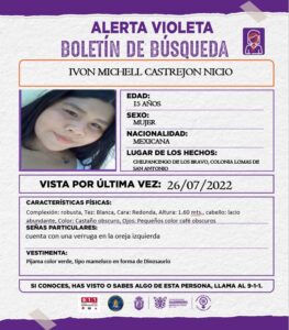 ROJA DESAPARECE ADOLESCENTE