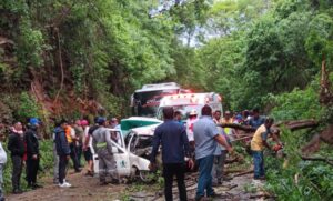 ROJA LA ESCENA DEL ACCIDENTE