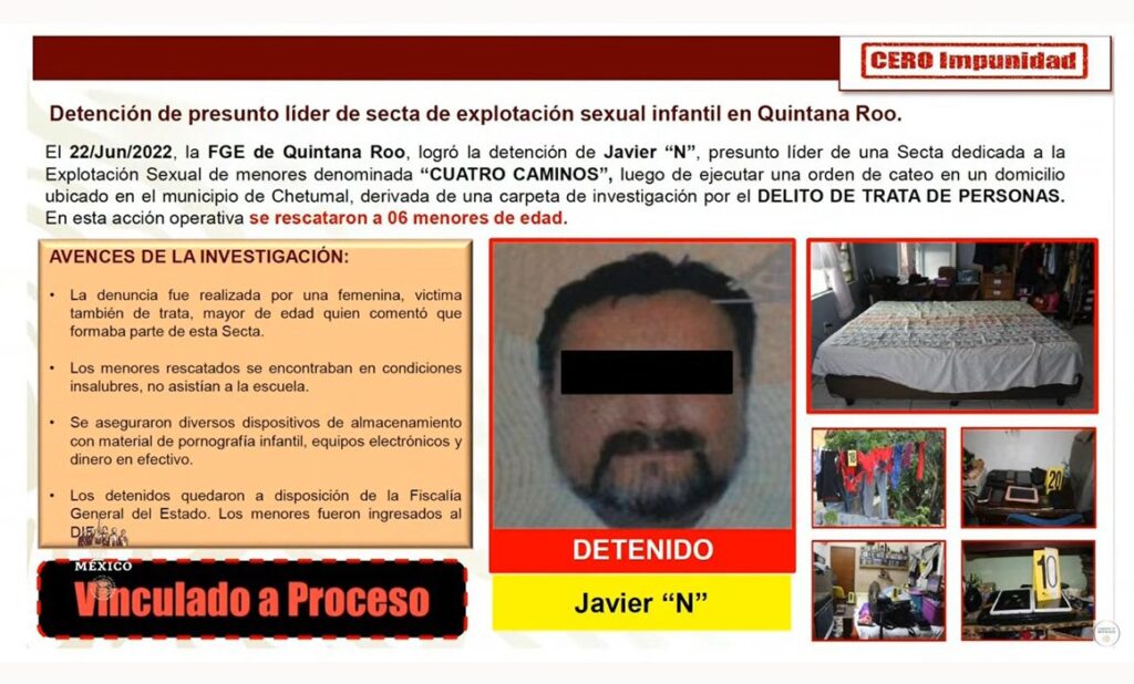 ROJA SECTA DE EXPLOTACION SEXUAL