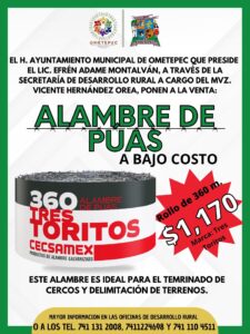 BOLETÍN OME ALAMBRE DE PUAS