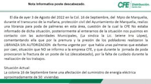 Marquelia Notificación a la CFE (1)