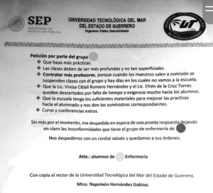 Marquelia Petición hecha a rectoría (1)
