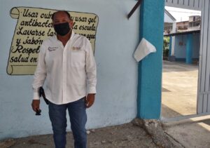 Marquelia Ubaldo Euan Pat, jefe del Sector 12 de la Secretaría de Educación Estatal