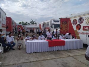 SAN LUIS AUTORIDADES PRESENTES EN LA INAUGURACION