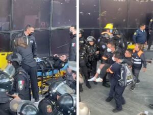 PRINCIPAL el choque de normalistas y policias (2)
