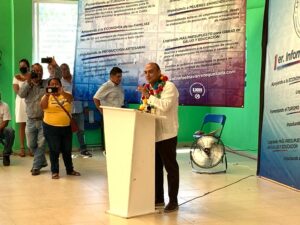 OME Rafael Navarrete Quezada rindiendo su informe