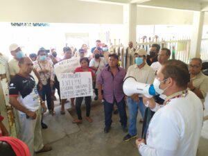 SAN LUIS MANIFESTANTES ATENDIDOS POR EL JEFE JURISDICCIONAL