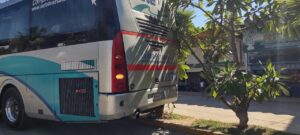 Marquelia Autobús de Altamar mal estacionado