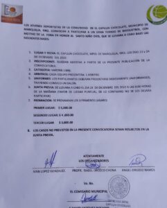 Marquelia La convocatoria