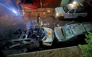 ROJA EXPLOTA PATRULLA CON PIROTECNIA