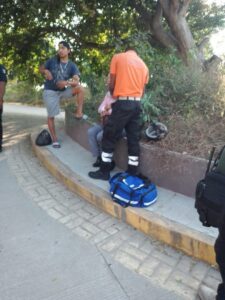 ROJA La mujer auxiliada