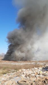 ESTADO SE INCENDIA BASURERO