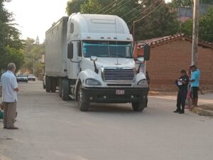 SAN LUIS EL TRAILER EN EL LUGAR DE LOS HECHOS