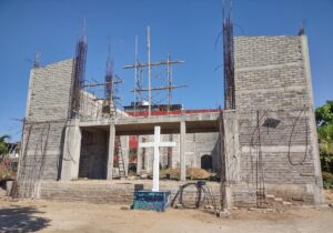 Marquelia Construcción de la parroquia