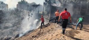 ROJA El incendio en el fraccionamiento Huixtepec