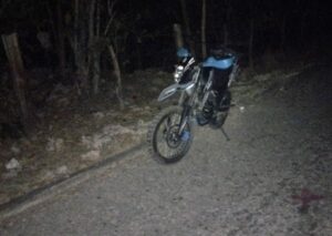 ROJA LA MOTOCICLETA LOCALIZADA