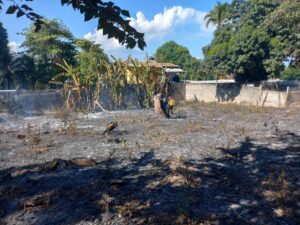 ROJA El terreno quemado en Ometepec