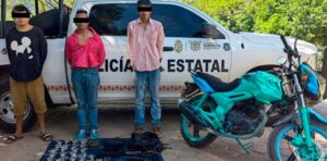 roja detenidos droga y moto