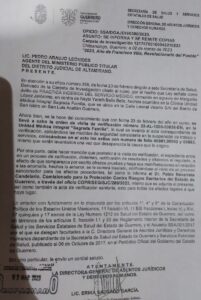 san luis el aviso de suspensión