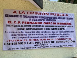 OME La lona en la entrada