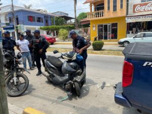 ROJA LA MOTOCICLETA INVOLUCRADA (2)