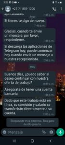 ROJA LOS MENSAJES ENVIADOS POR LOS ESTAFADORES(2)