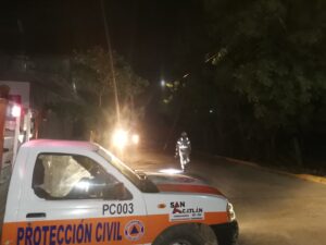 SAN LUIS PROTECCIÓN CIVIL EN EL LUGAR