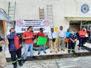ESTADO PC Y BOMBEROS PARAN LABORES
