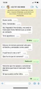 Marquelia Los mensajes que envían en su nombre (1)