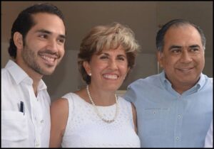 roja el ex mandatario y su hijo mayor
