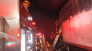 ROJA ACCIDENTE EN LA AUTOPISTA