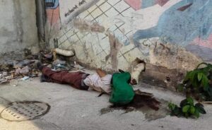 roja la victima