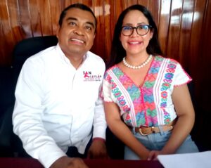 SAN LUIS EL ALCALDE ACOMPAÑADO DE LA LEGISLADORA LOCAL