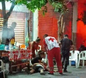 roja la victima