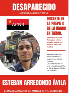 ROJA MAESTRO DESAPARECIDO