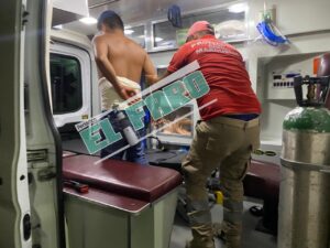 ROJA Carlos de Jesús Cruz al momento de ser trasladado