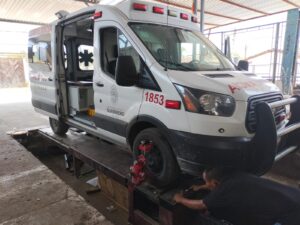 SAN LUIS AMBULANCIA EN EL TALLER