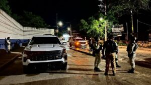 roja Movilización policial