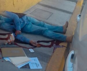 roja la victima