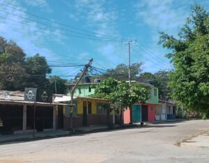 OME El poste dañado