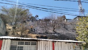 roja Las precarias viviendas