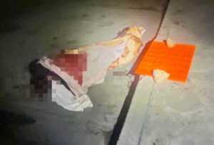 roja la victima