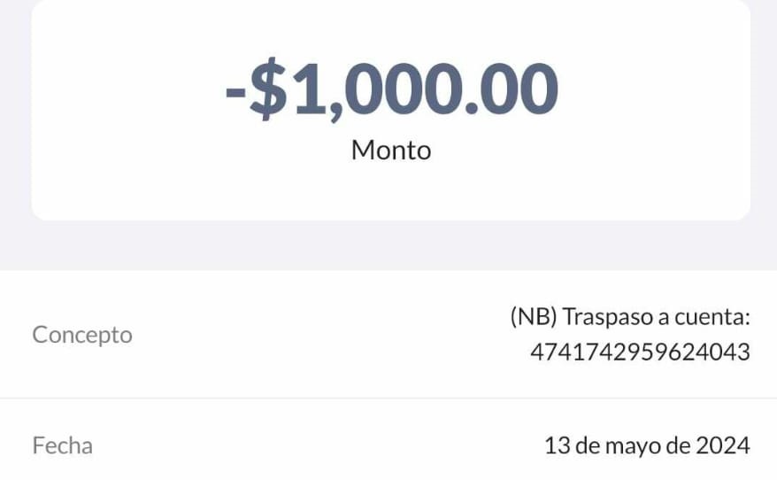 ROJA COMPROBANTE DE TRANSFERENCIA